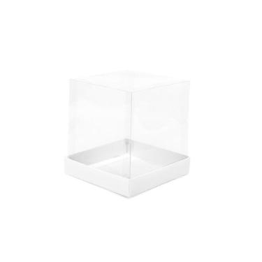 Imagem de Caixa para Panetone 100g (10cm x 10cm x 10cm) Branca 10 unidades Assk 