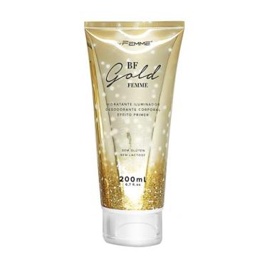 Imagem de Loção Hidratante Iluminador com efeito Primer BF Gold Femme 200ml - Se