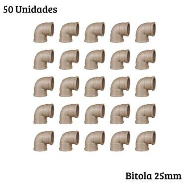 Imagem de Kit Joelho Soldável 90 25MM Com 50 Unidades - Krona