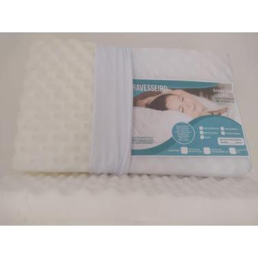 Imagem de Travesseiro Espuma Gomos Massageador Shalom Life Tradicional  Altura 1