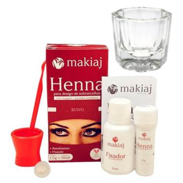 Imagem de Rena para sobrancelhas kit henna makiaj profissional alto rendimento f