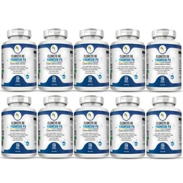 Imagem de KIT C/10 Cloreto de Magnésio Pa -120 Cáps - Fits Life