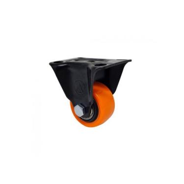 Imagem de Rodizio de pvc laranja 2 polegadas - fixo - Ajax