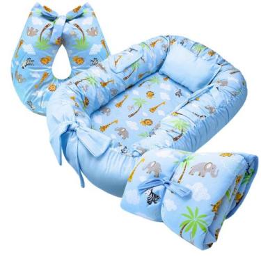 Imagem de Kit Almofada Amamentação Ninho Redutor Trocador de Fraldas 3 Peças com