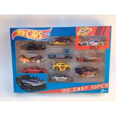 Imagem de Kit Coleção Carrinho De Ferro Com 10 Peças - DM TOYS