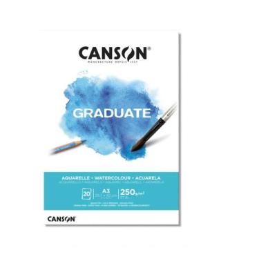 Imagem de Bloco Canson Graduate Aquarela 250g A3 20f Canson