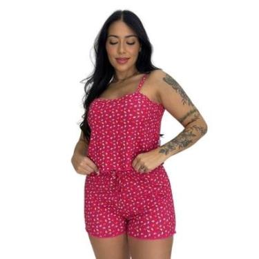 Imagem de Baby Doll Estampado Blusa Alcinha e Shortinho de Dormir Virginia-Feminino