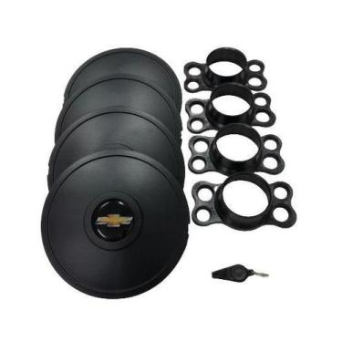 Imagem de Calotas Miollo Gm Monza Aro 13 1982/96 Tradicional Preto