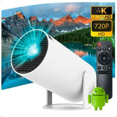 Imagem de Projetor 4K Android HDMI Bluetooth Retroprojetor C/ Controle - Tomate