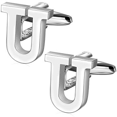 Imagem de Abotoaduras HAWSON para homens tom prata acessório de camisa masculina Prata