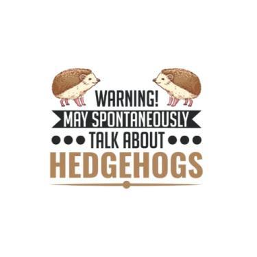 Imagem de Igel Notizbuch: May spontaneously talk about Hedgehogs Igel / 6x9 Zoll / 120 karierte Seiten Seiten