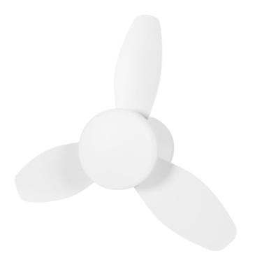 Imagem de Ventilador de Teto, Ventilador de Teto de 25,6 Polegadas Com Controle Remoto de Luz LED 6 Velocidades 3 Cores Ventilador de Teto LED Regulável Ajustável para Cozinha, Quarto