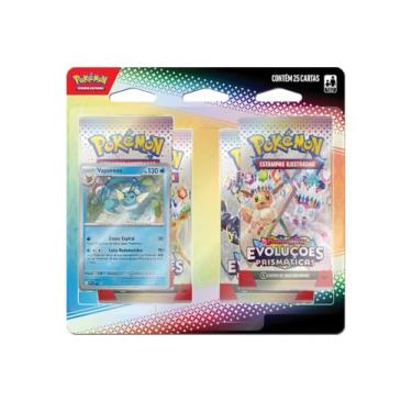 Imagem de Pokémon TCG, Blister Quádruplo Vaporeon EV8.5 Evoluções Prismáticas