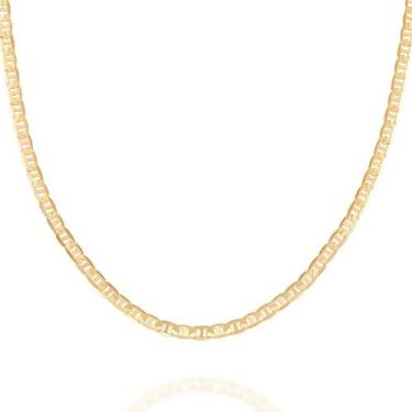 Imagem de Cordão Rommanel Masculino Elo Diamantado Longo 60cm 530614, Dourado