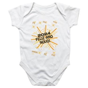 Imagem de Body intantil Ano Novo Fe Paz Amor - Alearts, P