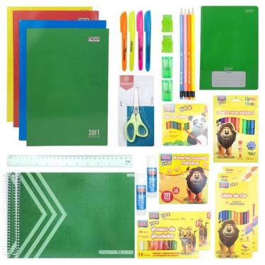Imagem de Kit Material Escolar Ensino Fundamental 1- 3 ano Lista SME - DEZdeDEZ,