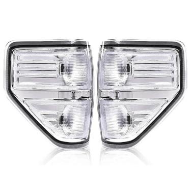 Imagem de G-PLUS Luzes traseiras compatíveis com Ford F150 2009 2010 2011 2012 2013 2014 Lâmpadas traseiras FO2819148 Lente transparente Luces Traseras, Faros Traseros Luzes traseiras esquerda e direita