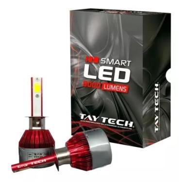Imagem de Kit Lâmpada Tay Tech Ultra Led H4 8000 Lúmens Efeito Xenon
