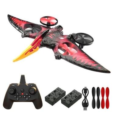 Imagem de Brinquedo Dinossauro Pterodáctilo com Drone e Luzes LED para Crianças
