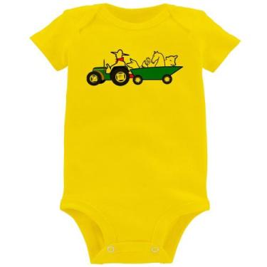 Imagem de Body Bebê Fazendeiro - Foca na Moda, Amarelo, M