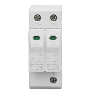 Imagem de Protetor de Surto de DC, Protetor Fotovoltaico de DC, Protetor de DC para Sistemas de Energia Fotovoltaica CC Montagem de Trilho 2P Fotovoltaica 20ka DC500V Low, PowerStrip