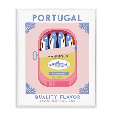Imagem de Stupell Industries Arte de parede giclée emoldurada em lata de sardinha de Portugal por Omar Escalante, 61 x 76 cm
