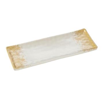 Imagem de Prato retangular de restaurante de churrasco, prato de acompanhamento de restaurante de porcelana imitação-140131