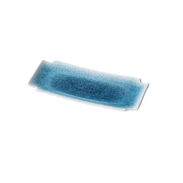 Imagem de Prato de porcelana de imitação retangular comercial, prato de churrasco para restaurante hot pot -34095-10-diamante azul