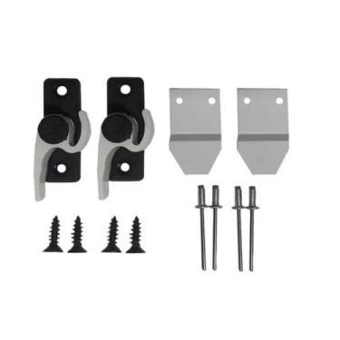 Imagem de Fecho japones caracol meia lua 751 d/e branco janela porta balcao par 