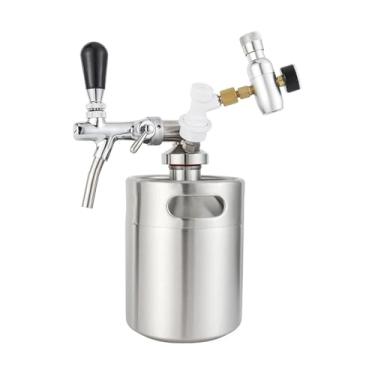Imagem de Fabricação caseira de cerveja Mini Keg Spear,Beer Growler Dispenser,Stainless Steel Spear Compatible With 2/3.6/4/5/8/10L Mini Keg Acessórios para vinho