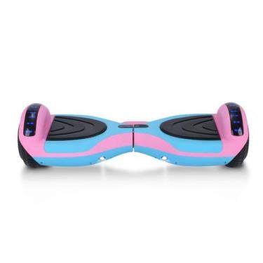 Imagem de Hoverboard D42 Azul e Rosa Com Alcance de até 10km Caixa de Som Blueto