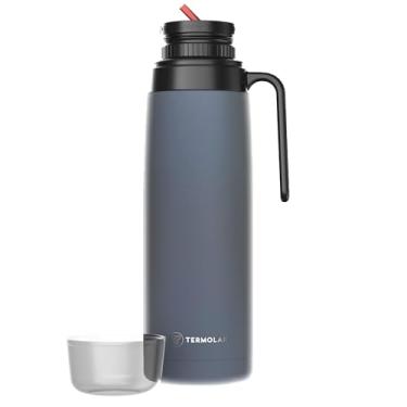 Imagem de GARRAFA TÉRMICA R-EVOLUTION 100% INOX - AMPOLA INOX - 1l CHUMBO PRO