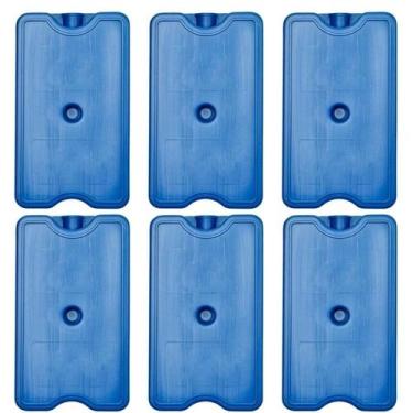 Imagem de 6 Placa Gelox Gelo Artificial Reutilizavel Bolsa Térmica Cooler 500ml 