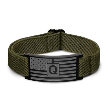 Imagem de TORNADOKERATINER PREMIUM IRON Cesta de Páscoa de formatura - presentes para filho - pulseiras militares para homens - pulseiras elásticas ajustáveis com letras - joias patrióticas, Small, Nylon, Sem