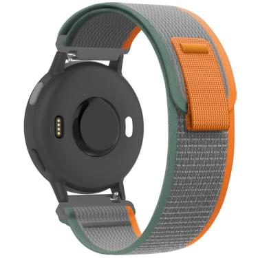 Imagem de Koazon Pulseiras de relógio Trail Loop de nylon de 20 mm compatíveis com Garmin Forerunner 55/165/Vivoactive 5/6, pulseira de substituição esportiva macia e respirável ajustável para Garmin Venu Sq 2