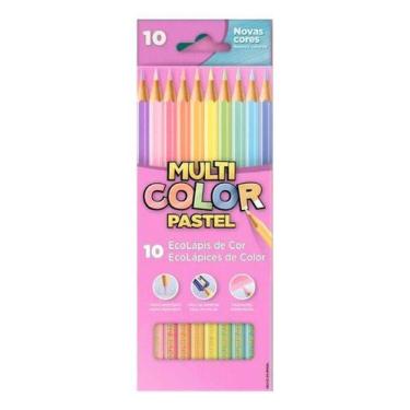 Imagem de LÃpis De Cor Multicolor Faber Castell Tons Pasteis 10 Cores