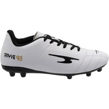 Imagem de Chuteira Campo Rayve 90 Vazada Trava Masculina, Branco, 35