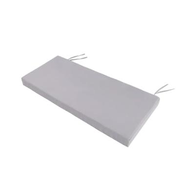 Imagem de ELKOHA Almofada de bancada externa 106 x 45 x 7,6 cm à prova d'água para móveis de pátio, almofada de substituição grossa para sofá de varanda de jardim com capa removível e laços