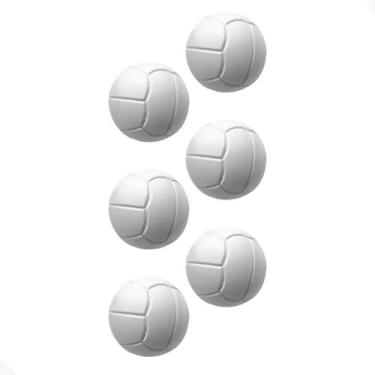 Imagem de Bolinha de Pebolim Com 6 Unidades Sports Mania, Branco