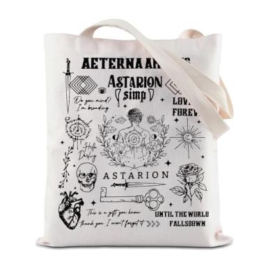Imagem de ZJXHPO Sacola BG3 Astarion BG3 Merch Astarion inspirada em Astarion reutilizável sacola de compras de supermercado Astarion humor sombrio presente, Bolsa Astarion, Medium