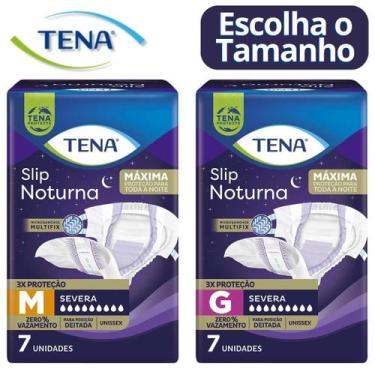 Imagem de Fralda Geriátrica Adulto Tena Slip Noturna Jumbo 1 Pacote C/ 7 Unidade