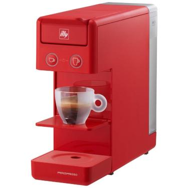 Imagem de Illy Máquina de Café Expresso Automática 750 mL com 2 Predefinições, 110V, Vermelho