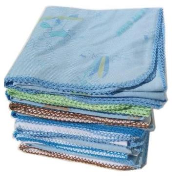 Imagem de Kit 5 Cueiros 10 Panos de Boca 5 Toalhas Fralda Menino - Dugu, Algodão