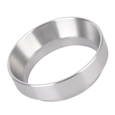Imagem de Sunicon 58mm funil de dosagem magnética, liga de alumínio prateada universal café anel de dosagem magnética acessórios para máquina de café