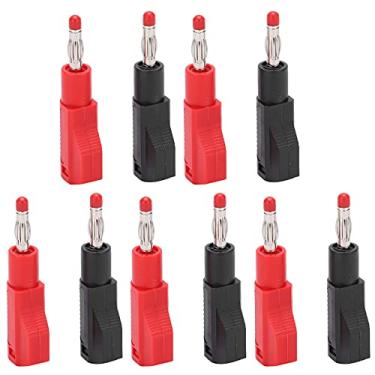 Imagem de 5set U39 4mm Telescópico Banana Plug Connector, à Prova de Fogo, Fácil Conexão, Vermelho e Preto, Testes Elétricos, Com Materiais Retardadores de Chama
