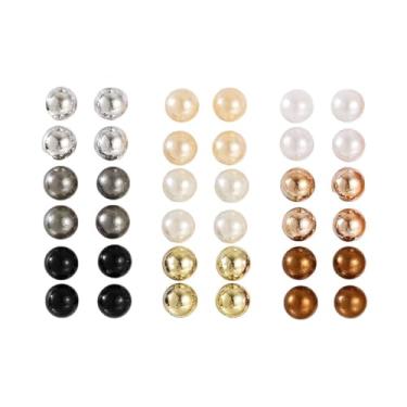 Imagem de Conjunto de brincos de pérola estilo melindrosa vintage - Brincos de pérolas sintéticas coloridas para bijuterias dos anos 20, Medium, pérola sintética, Pérola sintética