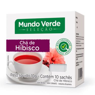 Imagem de Chá Hibisco Mundo Verde Seleção 10g com 10 sachês