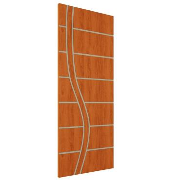 Imagem de Kit 2 Portas De Madeira Frisada U.V  210cm x 90cm - R70SS