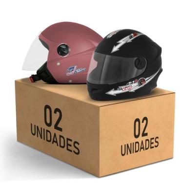 Imagem de Kit 2 Capacete New Liberty 3 Elite + Liberty 4 Kids Feminino Masculino