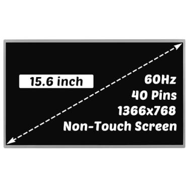 Imagem de Substituição para tela LCD B156XTN02.1 B156XTN02.0 B156XTN02.2 B156XW02 B156XTN02 LP156WH2 LP156WH4 LTN156AR21-002 1366x768 39,9 6 cm, 40 Tela LCD de 60 Hz com pinos (apenas para tela sem toque)